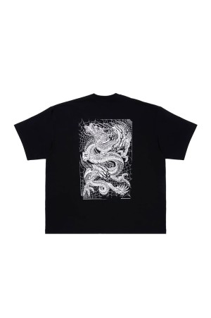 ASIC Oversized S/S Tee (Oriental Dragon) - Pure Black (ABCSS26CT05)