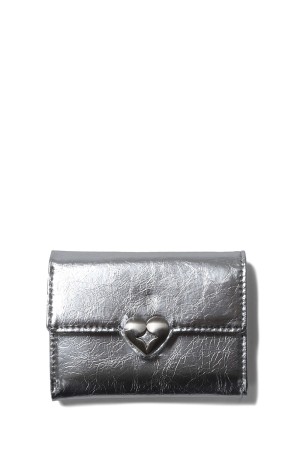 HEARTY FLAP WALLET - SILVER (FB1WT01SIF)