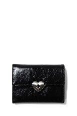 HEARTY FLAP WALLET - BLACK (FB1WT01BKF)