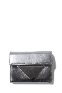 CRINKLE TRIANGLE DOCO WALLET - SILVER (FB1WT09SIF)
