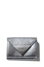 CRINKLE TRIANGLE TRIPLE WALLET - SILVER (FM2PK07SIF)