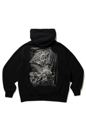 Fade Wash Sweat Parka (Holy Angels) / Black (ABCAW25CT13)