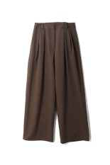Doubletuck Wide Pants - BROWN (62610703)