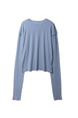 Sheer Long T-Shirts - ICE BLUE (62610624)