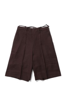 Linen Half Pants - BROWN (62610705)