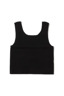 Short Knit Tanktop - BLACK (62610524)
