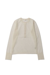 Sheer Henley Knit - IVORY (62610514)