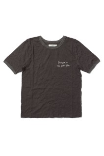 Lettering Washer T-Shirts - BROWN (62610610)