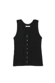 Cut Lace Tanktop - BLACK (62610621)