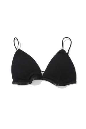 Knit Triangle Bra - BLACK (KM25SUT02)