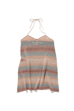 Multi-colored Knit Dress - BEIGE (0126010508)