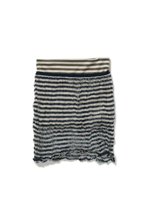 Wrinkle Knit Twin Skirt - NAVY (0126010510)