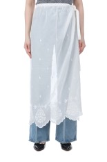 LACE APRON SKIRT - 01 WHITE (26SMSSK03)
