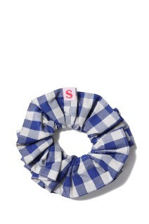 GINGHAM CHECK SCRUNCHIE - 83 BLUE (26SMSIT01)