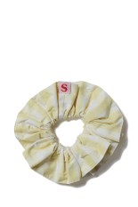GINGHAM CHECK SCRUNCHIE - 53 YELLOW (26SMSIT01)