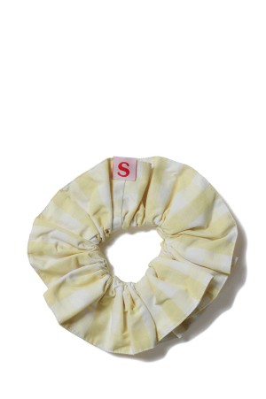 GINGHAM CHECK SCRUNCHIE - 53 YELLOW (26SMSIT01)
