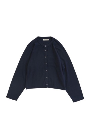 INLAYED CARDIGAN - 85 NAVY (26SMSCU08)