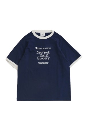 FRESH MARKET RINGER TEE - 85 NAVY (26SMSCU12)