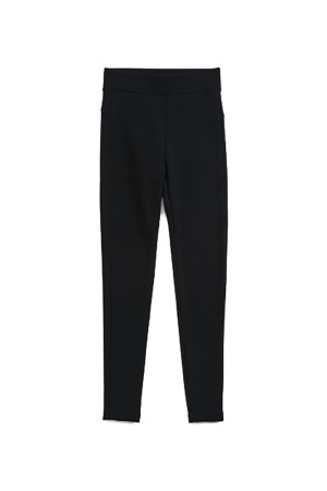 KNIT GEORGETTE LEGGINGS - 07 BLACK (25SMSPA11)