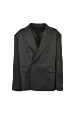 OVERSIZE DOUBLE JACKET - BLACK (BR26SS-O0005)