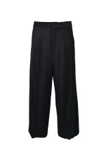TUCK WIDE SLACKS - NAVY STRIPE (BR26SS-P1008)