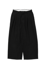 C/Li Canvas 2 Tuck Trousers - Black (CTE-26S104)