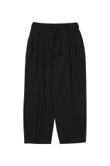 T/W Twill 2 Tuck Wide Easy Trousers - Black (CTE-26S106)