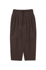 T/W Twill 2 Tuck Wide Easy Trousers - Brown (CTE-26S106)