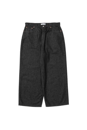 12.5oz Denim 5 Pocket Extra Baggy Pants - Black (CTE-26S112)