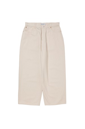 12.5oz Denim 5 Pocket Extra Baggy Pants - Ivory (CTE-26S112)