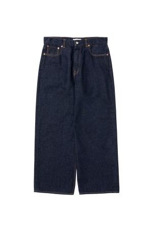 12.5oz Denim 5 Pocket Square Leg Pants - Indigo (CTE-26S114)