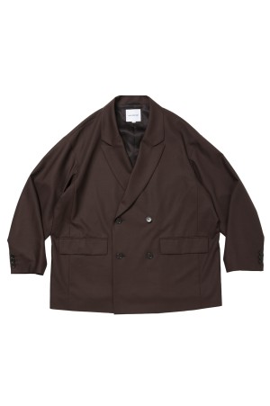 T/W Twill Double Breasted Jacket - Brown (CTE-26S203)