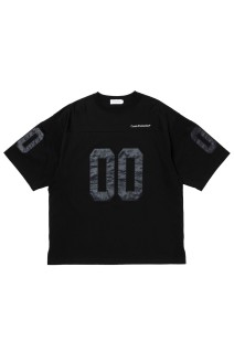 Plaited Jersey Football S/S Tee - Black (CTE-26S308)
