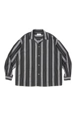 Dobby Chain Stripe L/S Cavana Shirt - Black (CTE-26S413)