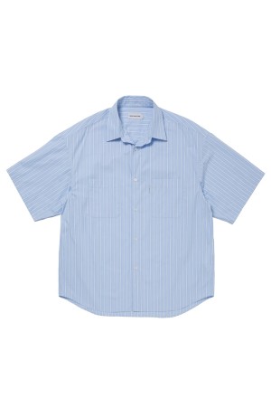 Stripe Broad S/S Shirt - Saxe (CTE-26S406)