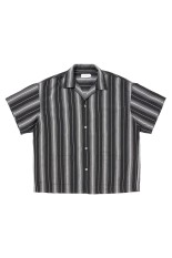 Dobby Chain Stripe S/S Cavana Shirt - Black (CTE-26S414)