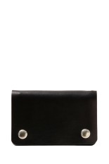 Leather Trucker Wallet - Black (CTE-26S518)
