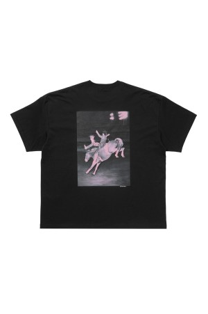 Print S/S Tee ( Pink 14 ) - Black (CTE-26S338)