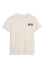 DOUBLE FOX HEAD REGULAR TEE- SHIRT - LATTE (OW011CFKJ7026)