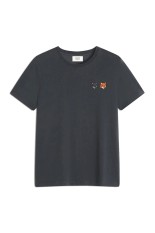 DOUBLE FOX HEAD REGULAR TEE- SHIRT - ANTHRAC (OW011CFKJ7026)