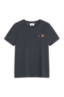 DOUBLE FOX HEAD REGULAR TEE- SHIRT - ANTHRAC (OW011CFKJ7026)