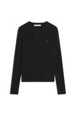 BABY FOX PLEAT RIB CARDIGAN - BLACK (QW00502KT1193)