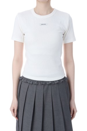 CREW NECK BASIC TOP  - WHITE (BDSPTS001WTF )