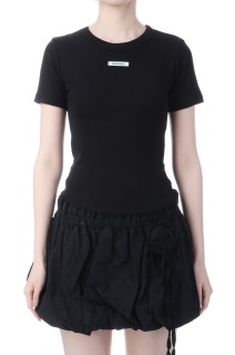 CREW NECK BASIC TOP  - BLACK (BDSPTS001BKF )