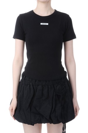 CREW NECK BASIC TOP  - BLACK (BDSPTS001BKF )