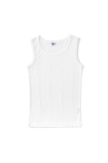 Panel ribbed tanktop - WHITE (808C)