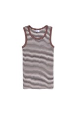 Panel ribbed tanktop - BRN-BK (808C)