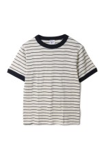 Panel ribbed T-shirt - WHT-NG (849C)