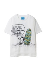 PRINT T-SHIRTS SNOOPY ON THE BEACH - WHITE (TR-099)