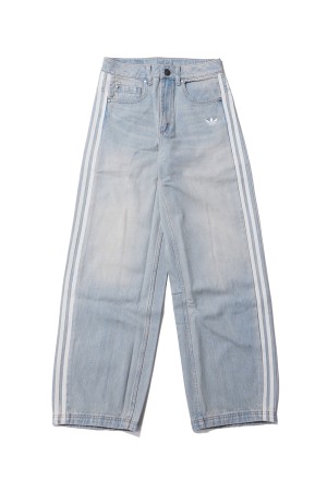VINTAGE DAD JEANS - DARK BLUE DENIM SLIGHTLY DIRTY WASH (KW2094)